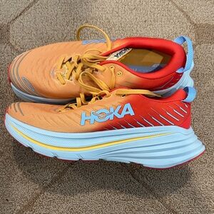 Hoka Men’s Bondi X - Orange and Red